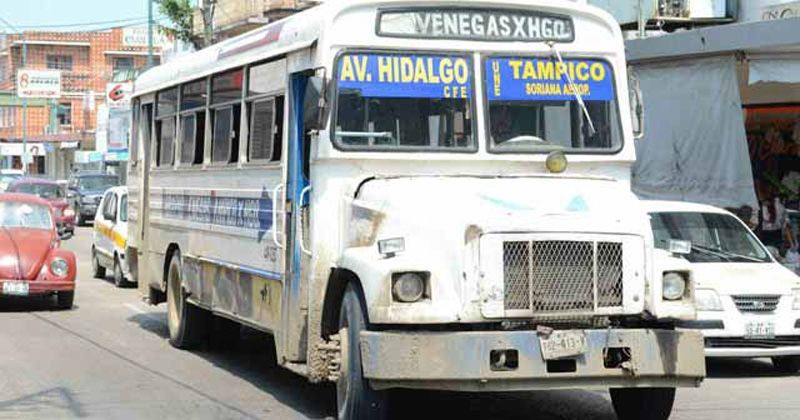 Exigen aumento a la tarifa al transporte público en Tamaulipas