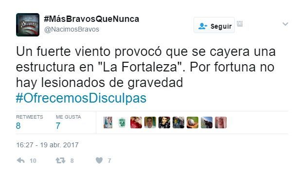 Se derrumba estructura en el estadio de Bravos de León - tuit-bravos