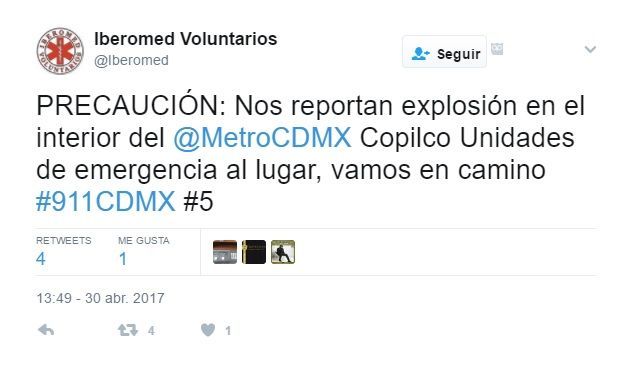 Falla la Línea 3 del Metro - tuit-copilco
