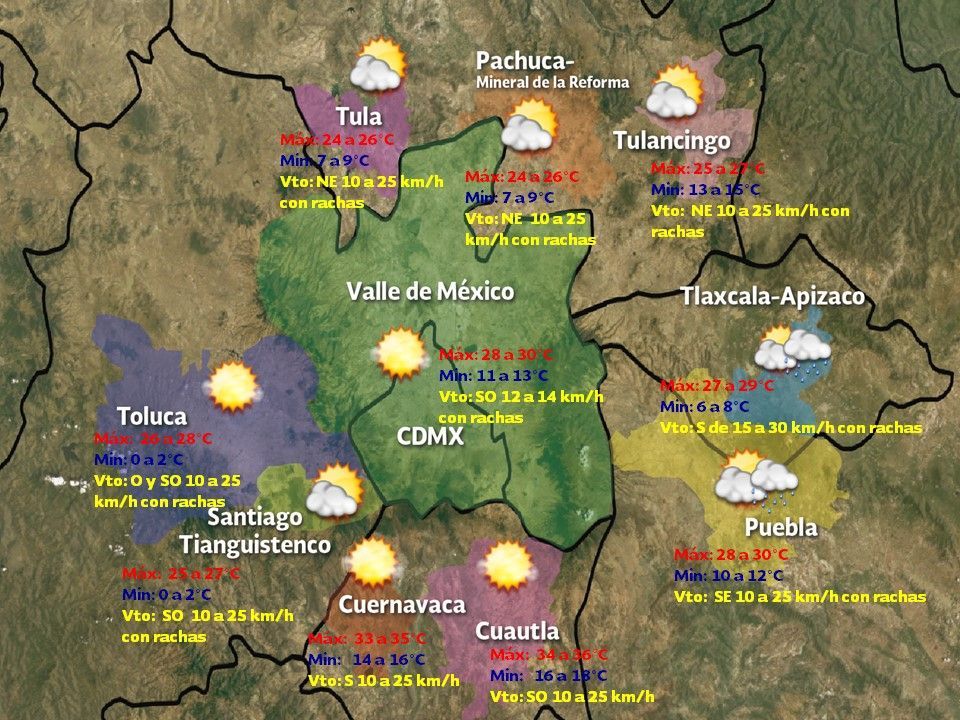 Continuará el ambiente cálido y vientos fuertes en gran parte del país - vdm-0504