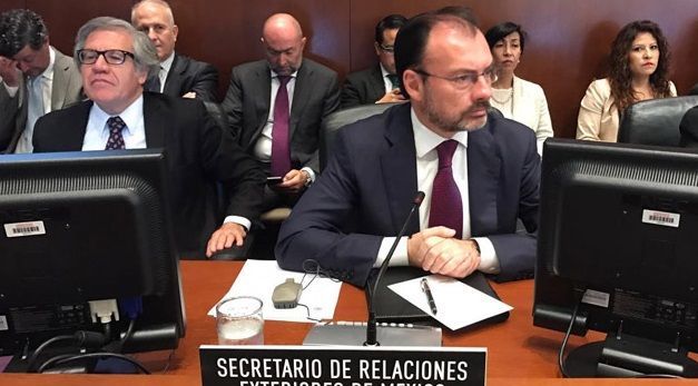 México está absolutamente abierto a renegociación del TLC: Videgaray - videgaray-oea-tlc