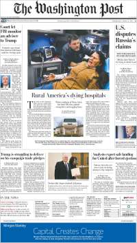 Estados Unidos y Peña Nieto en las portadas del miércoles - washington-post-1