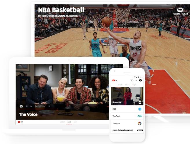 YouTube lanza paquetes con canales en vivo - youtube-tv3