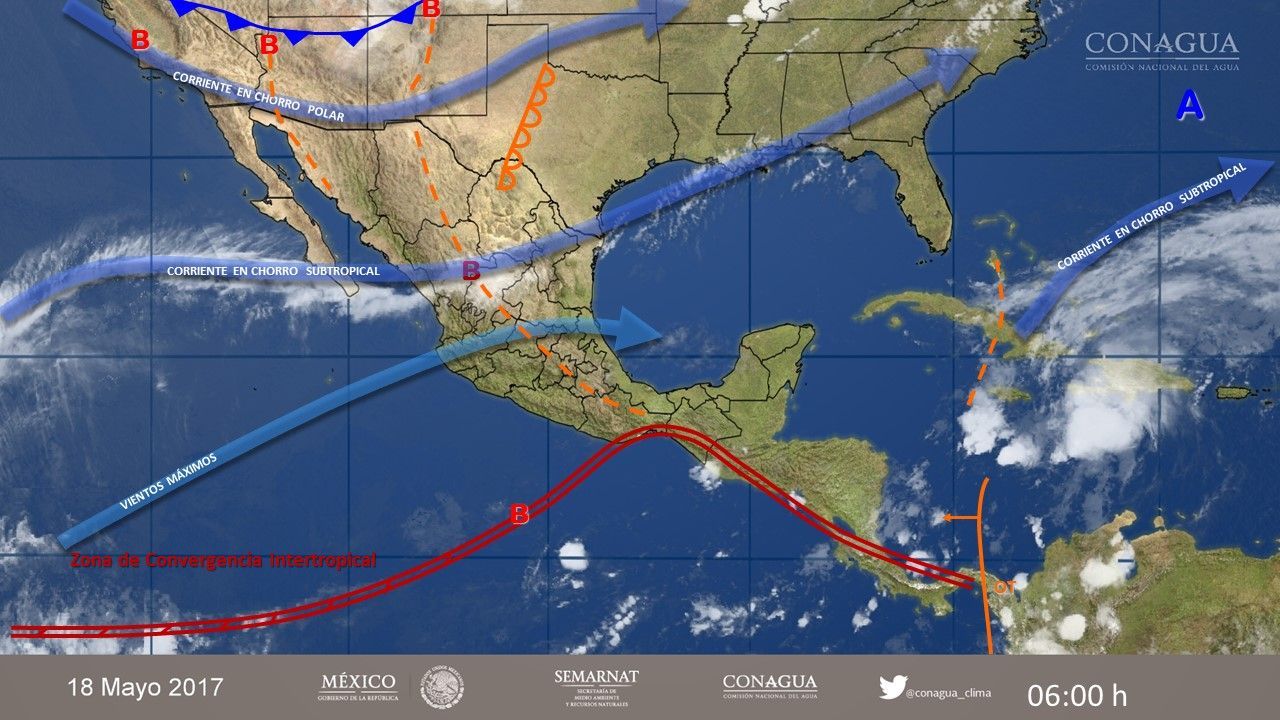 Lluvias de diferente intensidad afectarán el poniente y centro del país - 1805-2