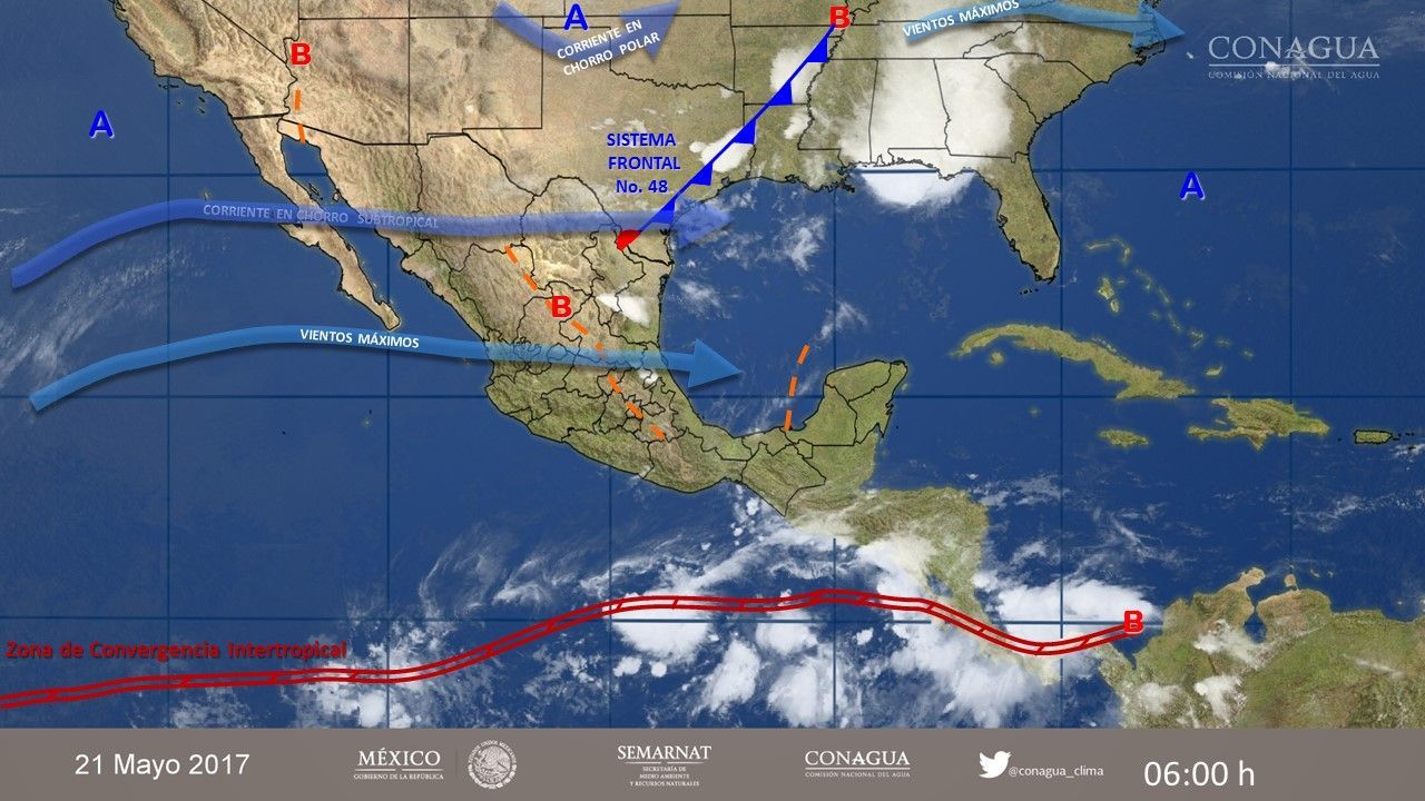 Tormentas afectarán a varios estados del país - 2105-2