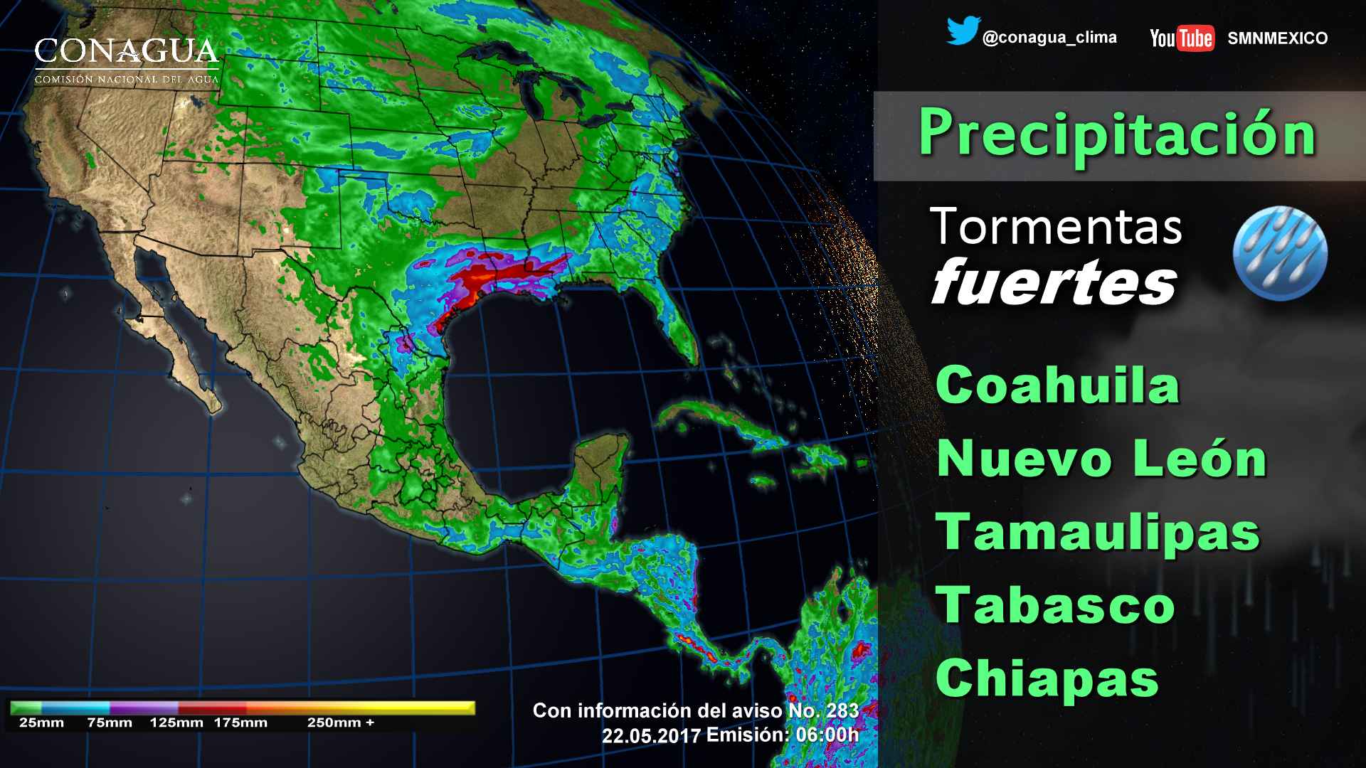 Lluvias y chubascos en la mayor parte del país - 2205