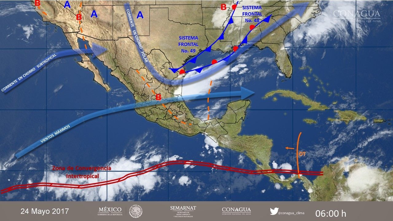 Tormentas fuertes afectarán el oriente y centro del país - 2405-2