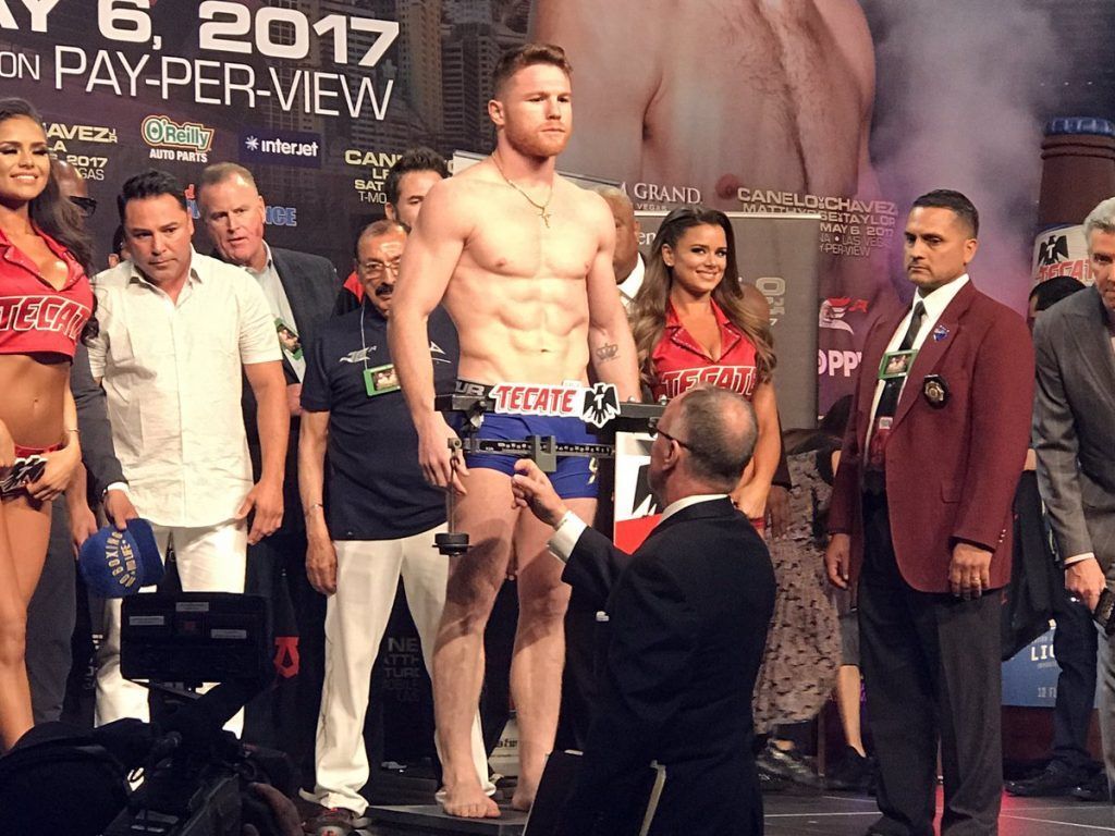 Chávez Jr da el peso para la pelea contra “Canelo” Álvarez - C_GK0BmUwAIsSI_-1024x768