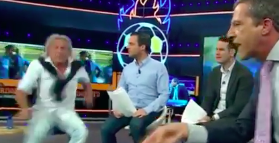 #Video Exfutbolista intenta golpear a conductor durante transmisión en vivo