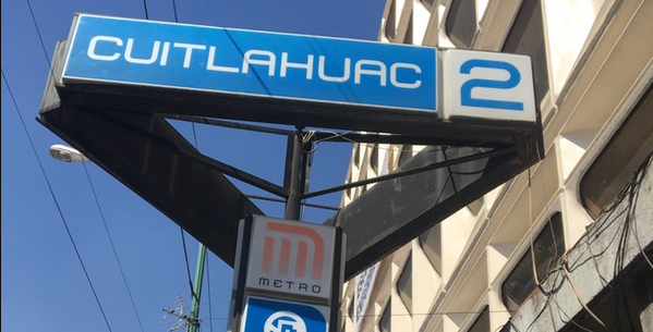 Accidente en la vías de la estación del Metro Cuitláhuac