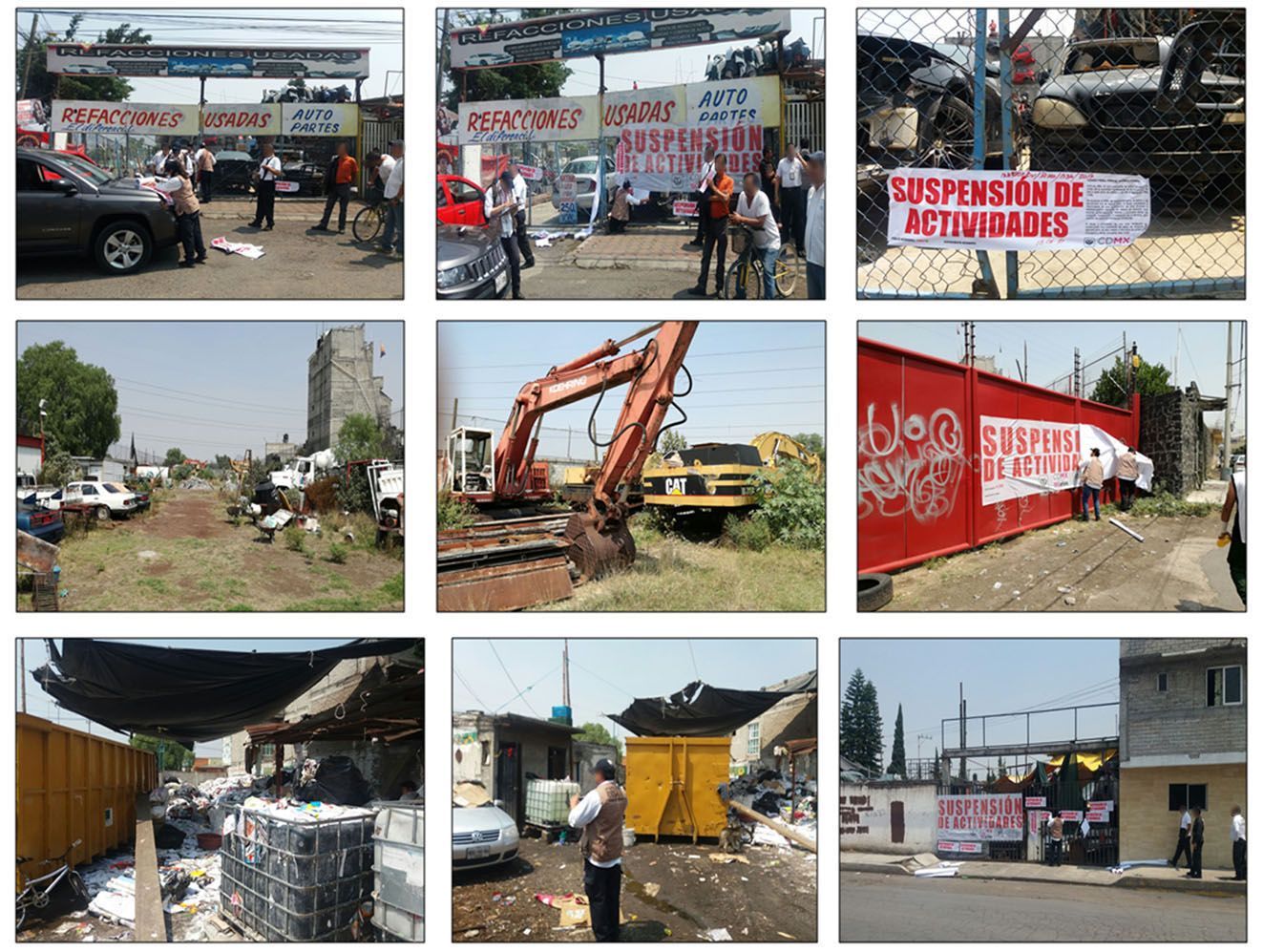 Suspenden ocho negocios de autopartes en Tláhuac - PREDIOS-2