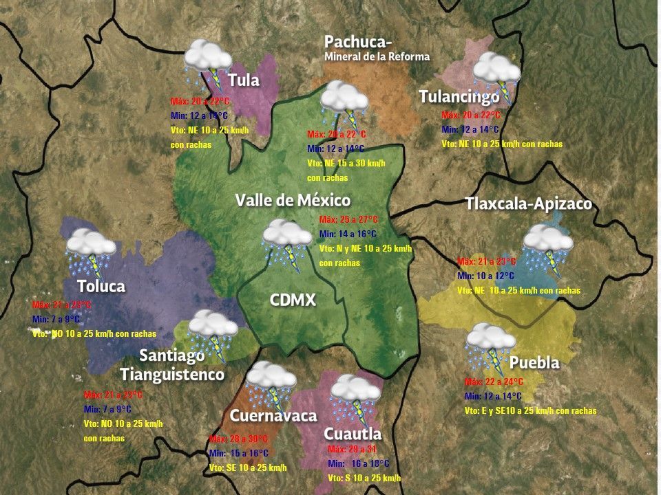 Prevalece el potencial de tormentas en gran parte del país - VDM-3005
