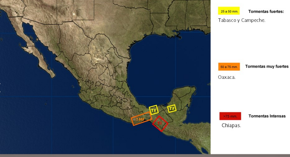 Depresión tropical Adrián intensifica sus efectos - adrián