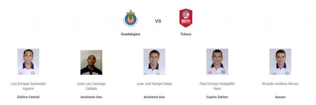Anuncian a los árbitros de los partidos de vuelta de las semifinales - arbitros-chivas-toluca-1024x341