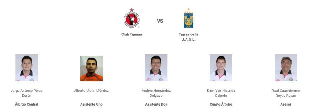 Anuncian a los árbitros de los partidos de vuelta de las semifinales - arbitros-xolos-tigres-1024x348