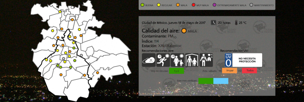 Este viernes se mantendrá la Contingencia Ambiental en la Ciudad de México - calidad-del-aire-2-1024x346