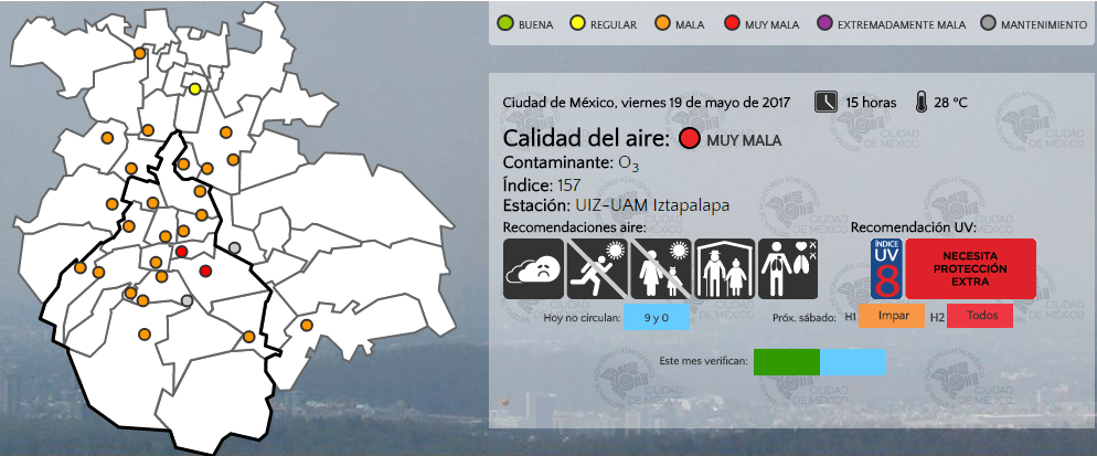 Este sábado se mantendrá la Fase 1 de la contingencia ambiental - calidad-del-aire-3