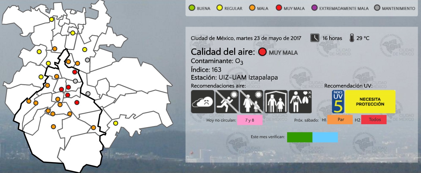 Se mantiene Contingencia Ambiental para el miércoles - calidad-del-aire