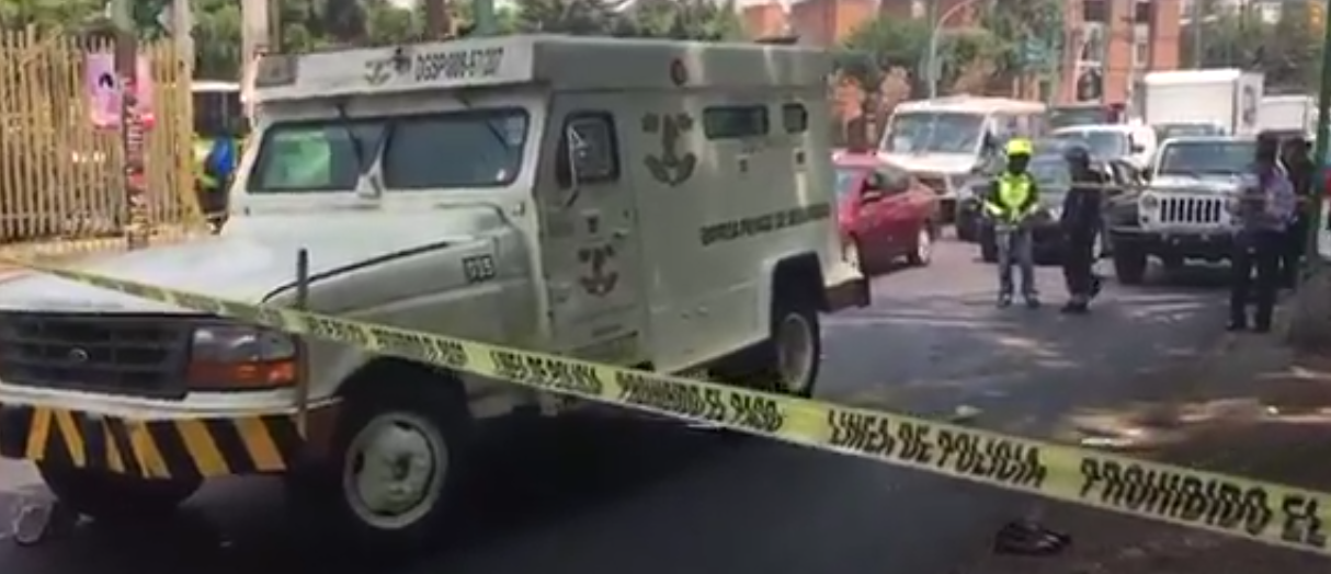 Muere mujer arrollada por camioneta de valores en GAM