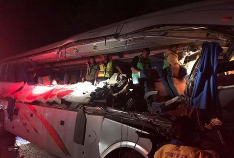 Accidente de autobús deja un muerto en Chiapas