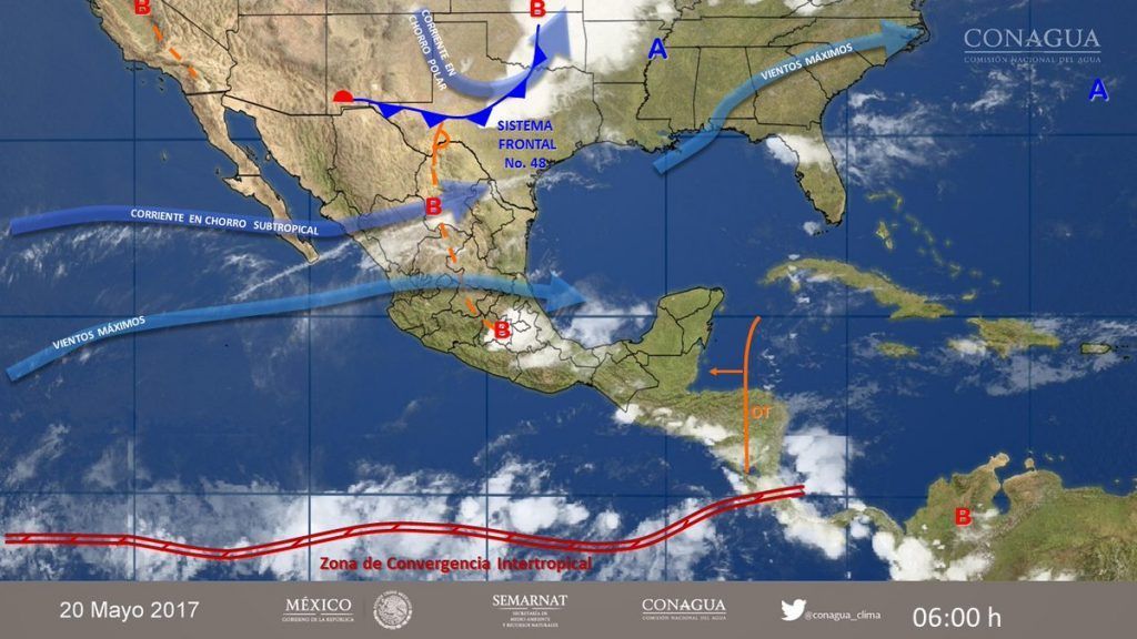 Pronostican lluvias en algunos estados del país - clima-20-may-1024x576