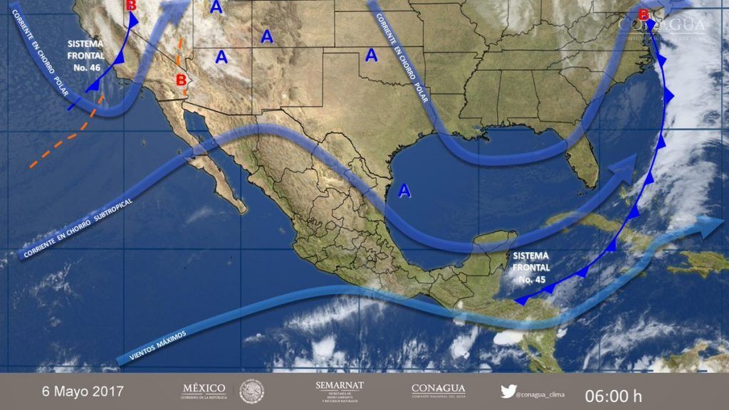 Pronostican lluvias en 20 estados del país - clima-6-mayo-1024x576
