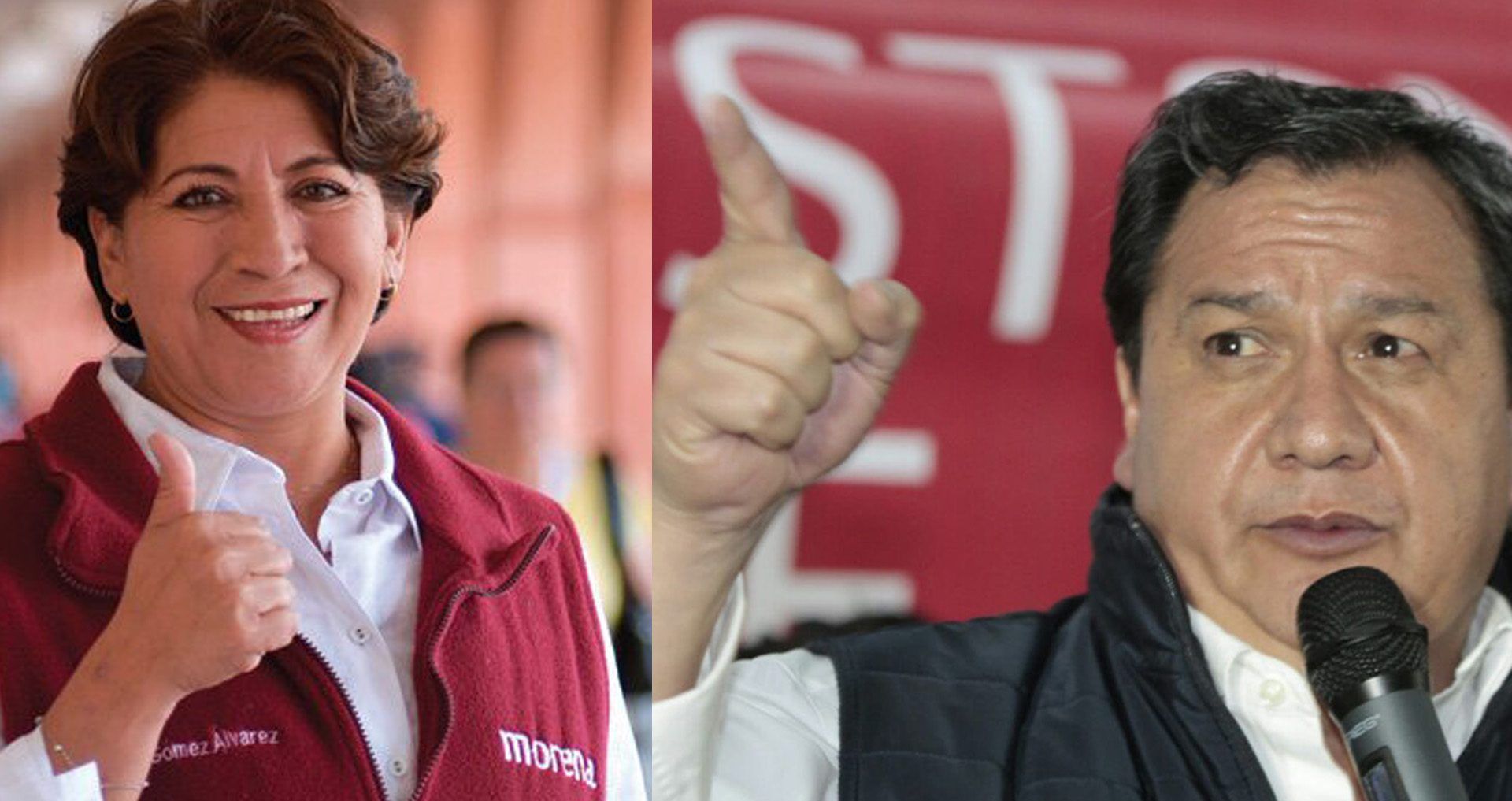 Óscar González declina a favor de Delfina Gómez