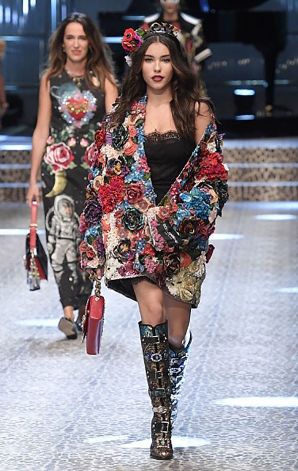 Melania Trump usa abrigo floral de más de 50 mil dólares - dolce-and-gabbana