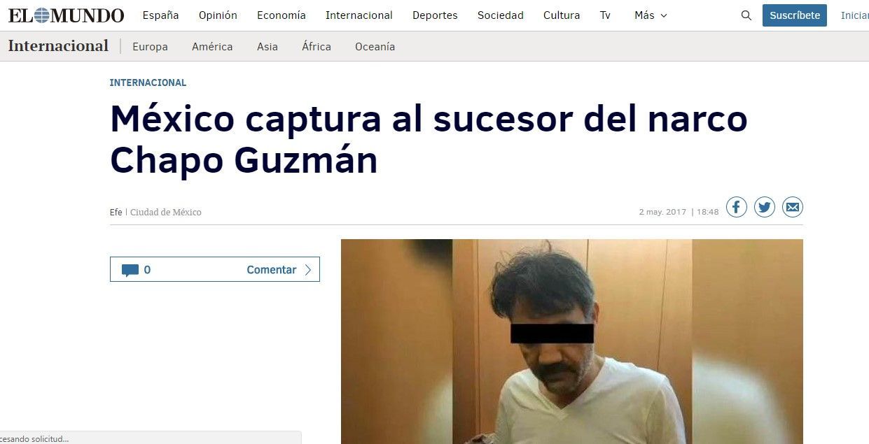 Reacciones internacionales ante la detención de ‘El Licenciado’ - dámaso-el-mundo