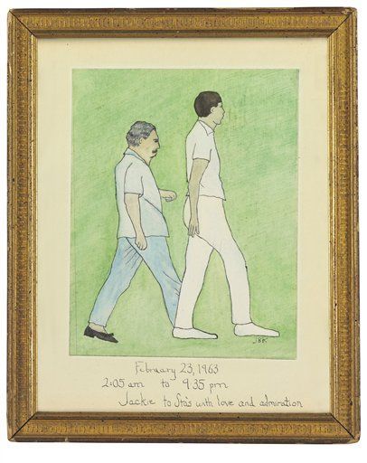 Subastarán acuarela y reloj de Jackie Kennedy - jackie-kennedy-acuarela