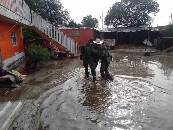 Van 35 casas afectadas por lluvias en municipio de Puebla - lluvias-2