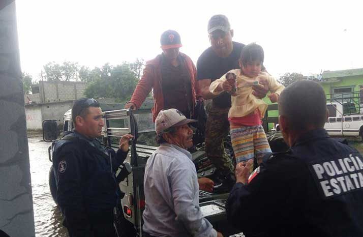 Van 35 casas afectadas por lluvias en municipio de Puebla