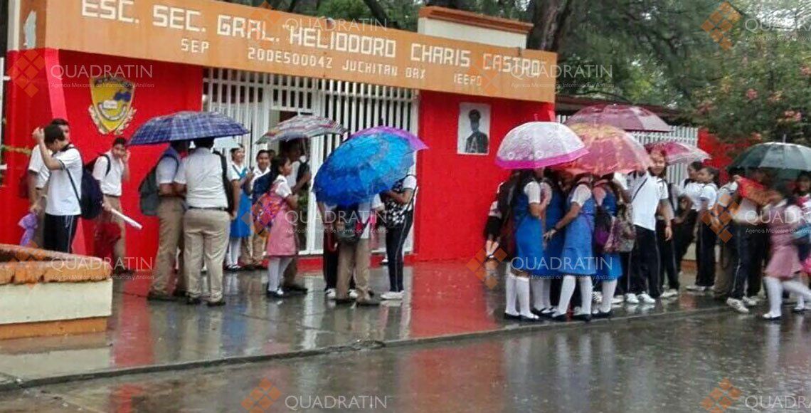 Suspenden clases en Oaxaca por lluvias Suspenden clases en Oaxaca por lluvias