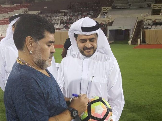 El contrato de Maradona en Emiratos Árabes