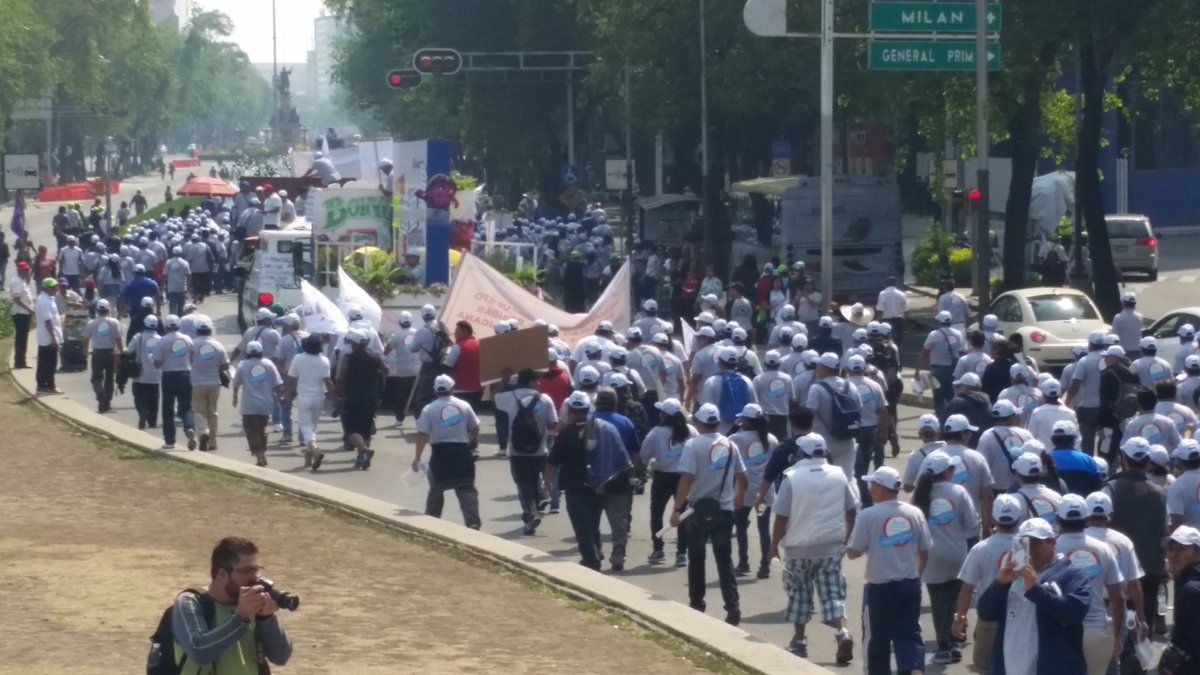 Marchas en la Ciudad de México por el Día del Trabajo