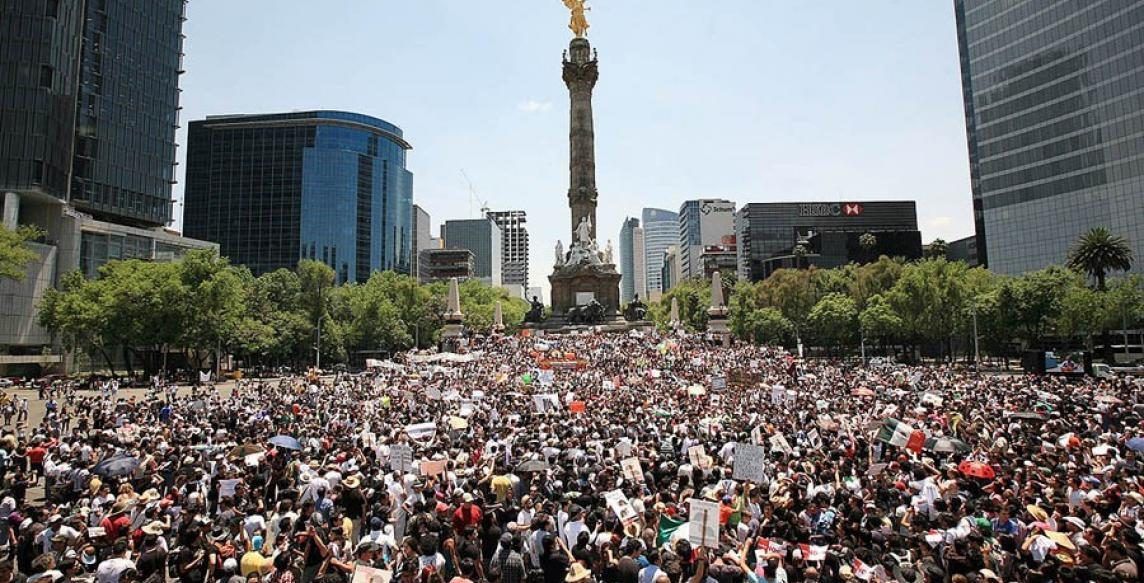 Prevén dos marchas este lunes en la Ciudad de México