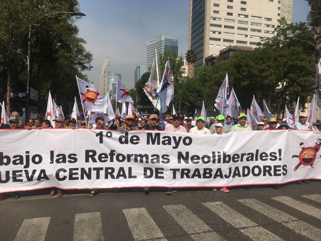 Marchas en la Ciudad de México por el Día del Trabajo