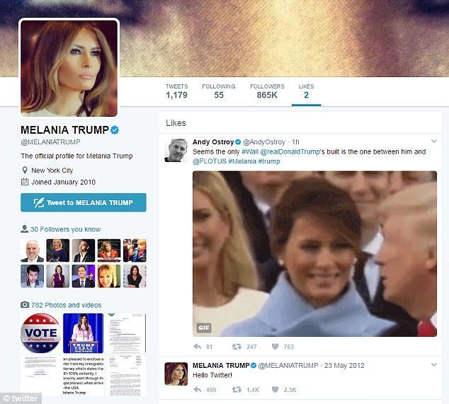 Melania Trump le da 'me gusta' a tuit que se burla de su matrimonio - melania-trump-twitter