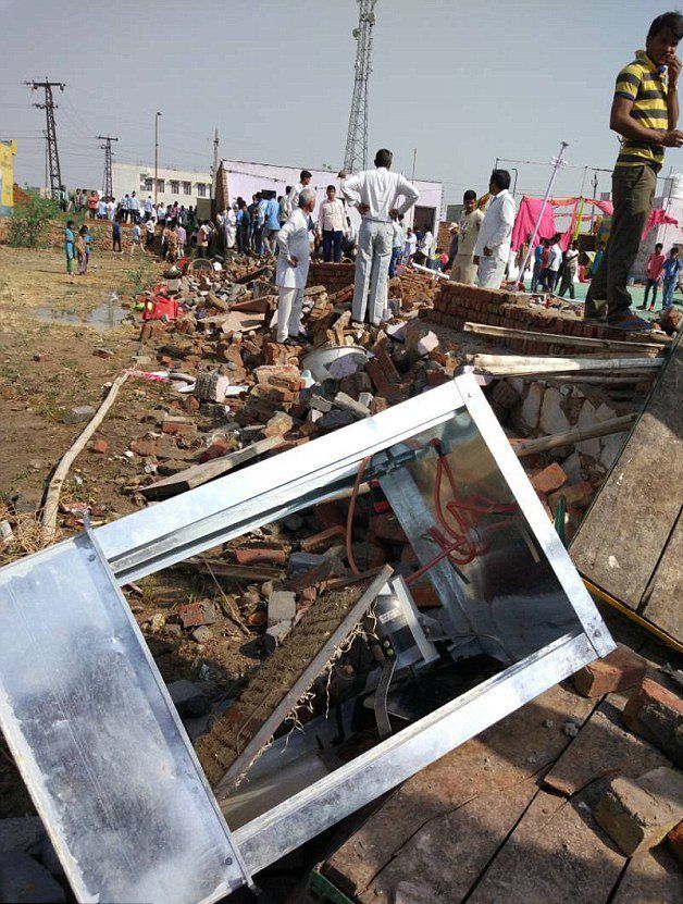 Al menos 24 muertos por caída de muro durante boda en India - muro-india-e1494519653118