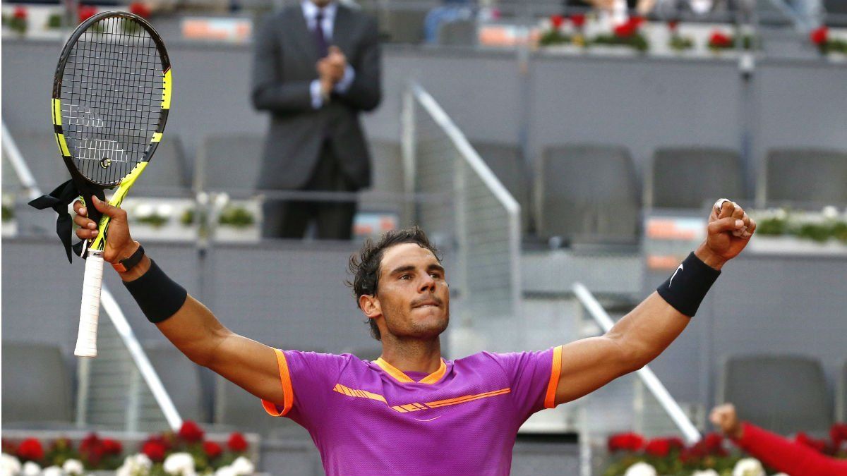 Djokovic y Nadal avanzan a tercera ronda del Abierto de Madrid - nadal