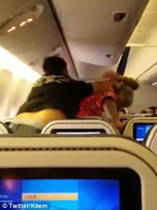 #Video Pasajeros se pelean en un avión en Japón - pelea-avión-japón-3