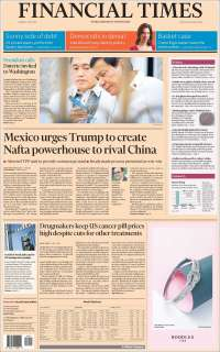 Economía mexicana y lluvias en EE.UU. en primeras planas del lunes - portadas-1-may-financial