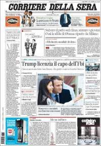 El debate y el exdirector del FBI en primeras planas - portadas-10-mayo-italia
