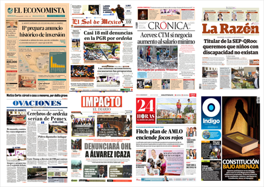 El debate y el exdirector del FBI en primeras planas - portadas-10-mayo1