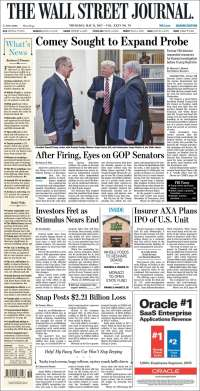 SEDENA y Trump en primeras planas del jueves - portadas-11-mayo-twsj