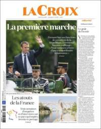 TLC y Macron en primeras planas del lunes - portadas-15-may-la-croix