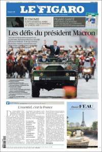 TLC y Macron en primeras planas del lunes - portadas-15-may-le-figaro