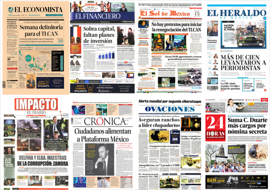 TLC y Macron en primeras planas del lunes - portadas-15-may1