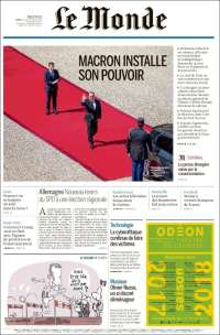 Javier Valdez y Trump en primeras planas del martes - portadas-16-may-lemonde