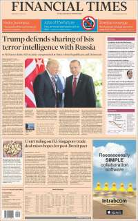 Javier Valdez y Trump en primeras planas - portadas-17-may-financial